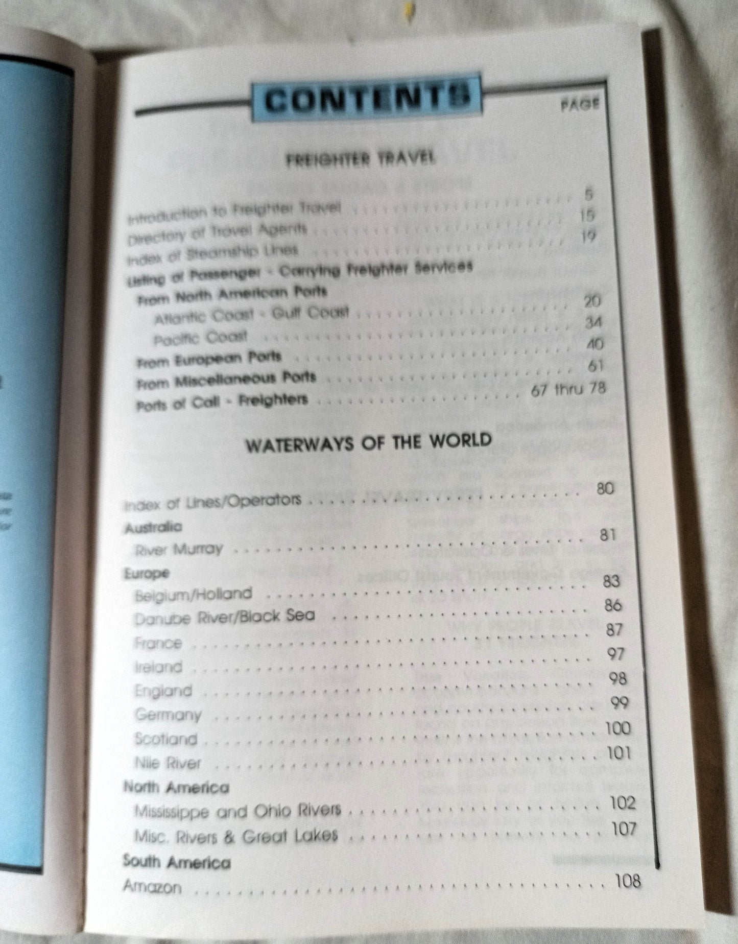 Ford's Freighter Travel Guide And Waterways Of The World Winter 95-96 - TulipStuff