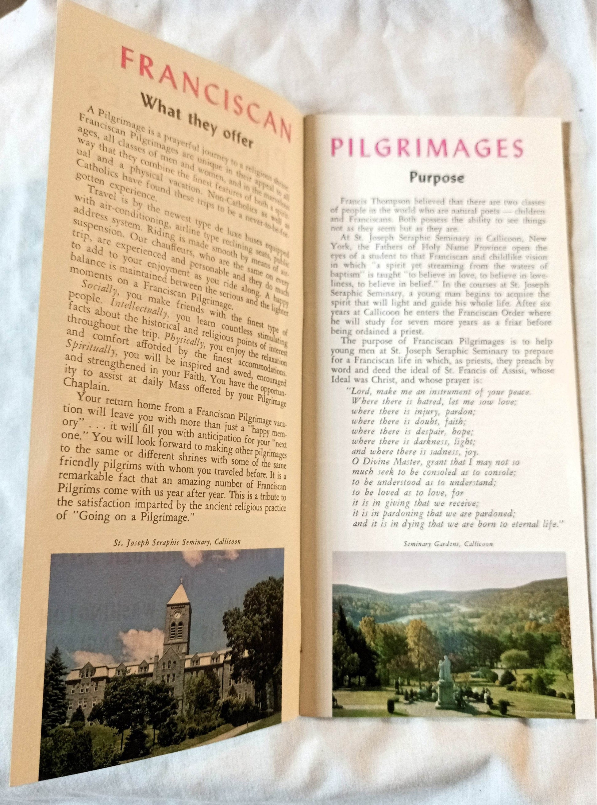 Franciscan Pilgrimages To Shrines Historic Sites US Canada Mexico 1964 - TulipStuff