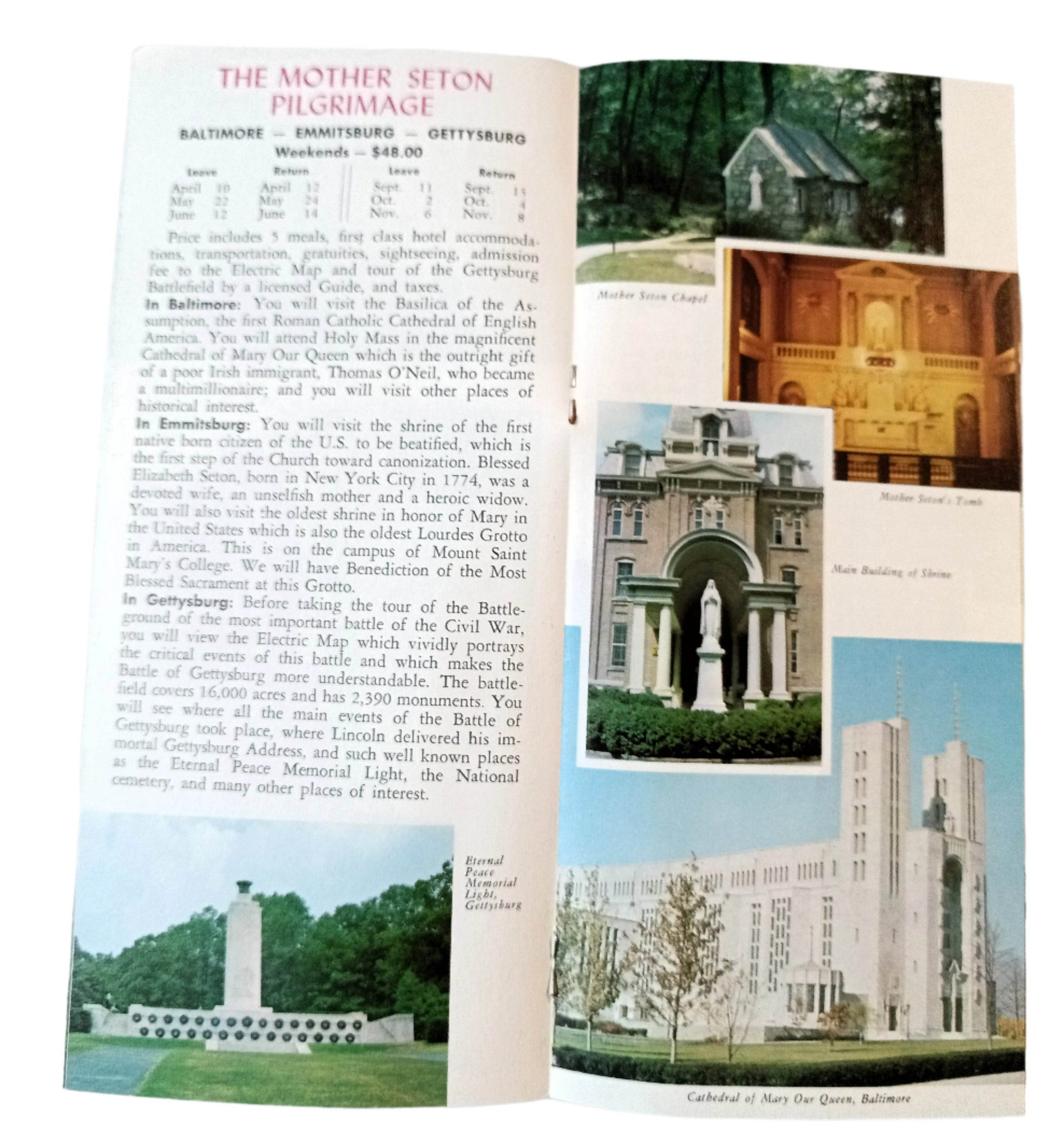Franciscan Pilgrimages To Shrines Historic Sites US Canada Mexico 1964 - TulipStuff