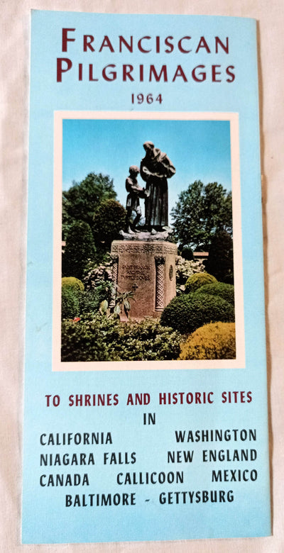 Franciscan Pilgrimages To Shrines Historic Sites US Canada Mexico 1964 - TulipStuff
