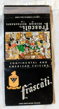 Load image into Gallery viewer, Frascati Belgian Restaurants Beverly Hills Matchbook Cover 1950&#39;s - TulipStuff
