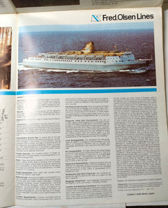 Fred Olsen Lines ms Blenheim 1977-78 Canary Island Cruise Brochure - TulipStuff