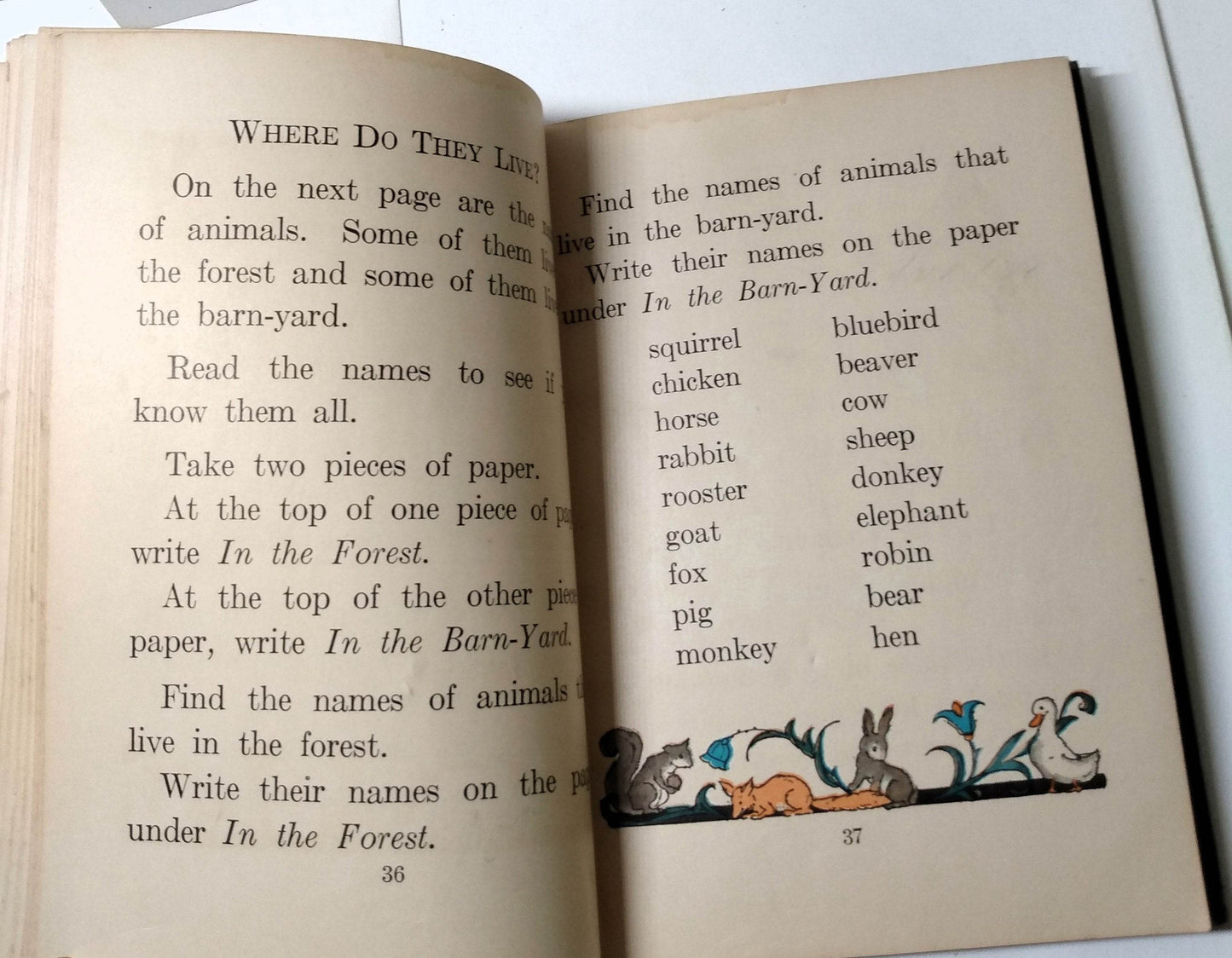 Friendly Stories The Work-Play Books Gates and Huber Hardcover 1935 - TulipStuff