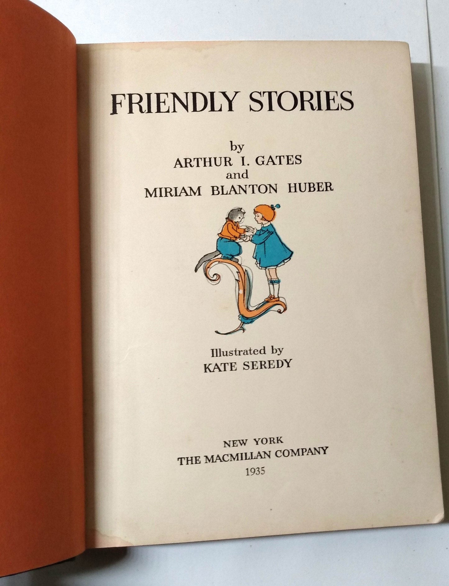 Friendly Stories The Work-Play Books Gates and Huber Hardcover 1935 - TulipStuff