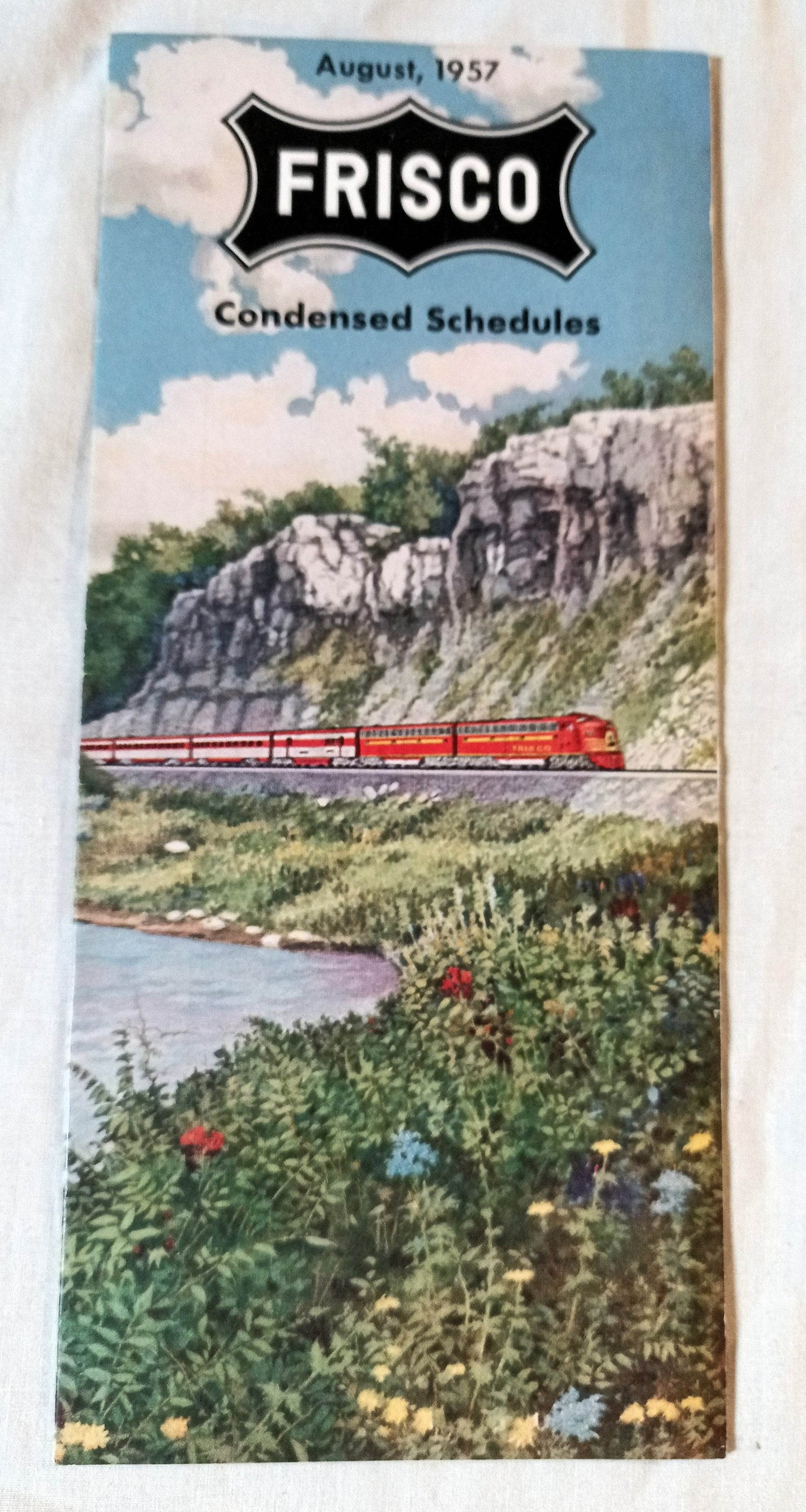 Frisco Lines St Louis San Francisco Railway Condensed Schedules 1957 - TulipStuff