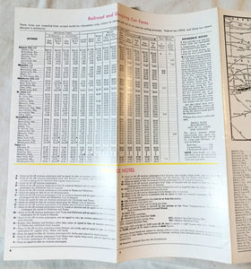 Frisco Lines St Louis San Francisco Railway Condensed Schedules 1957 - TulipStuff
