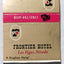 Frontier Hotel Hughes Hotels Las Vegas Nevada Matchbook Cover 1970 - TulipStuff