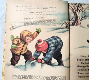 Frosty The Snowman Little Golden Book Annie North Bedford 1951 - TulipStuff