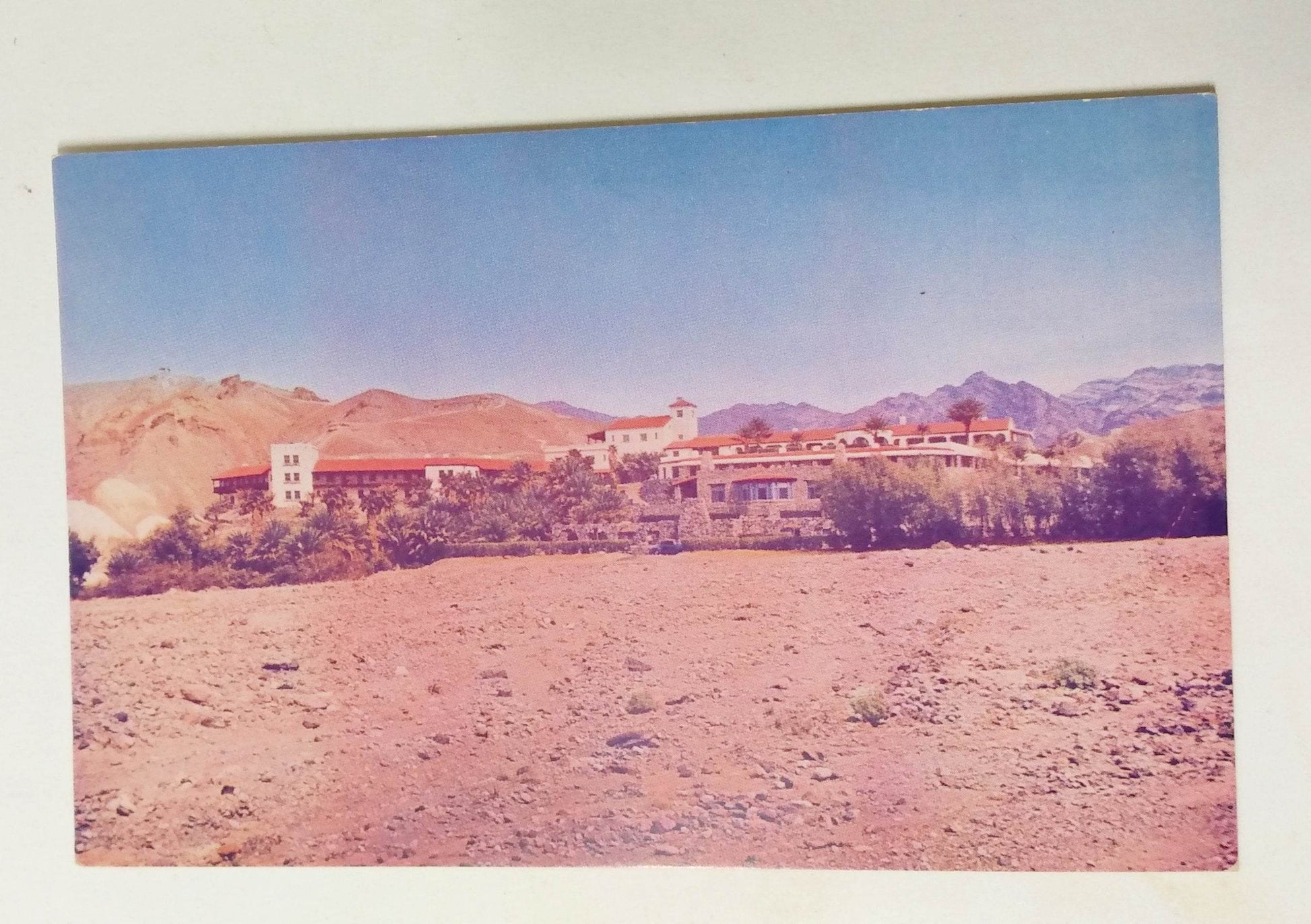 Furnace Creek Inn Resort Hotel Death Valley California 1960's Postcard - TulipStuff