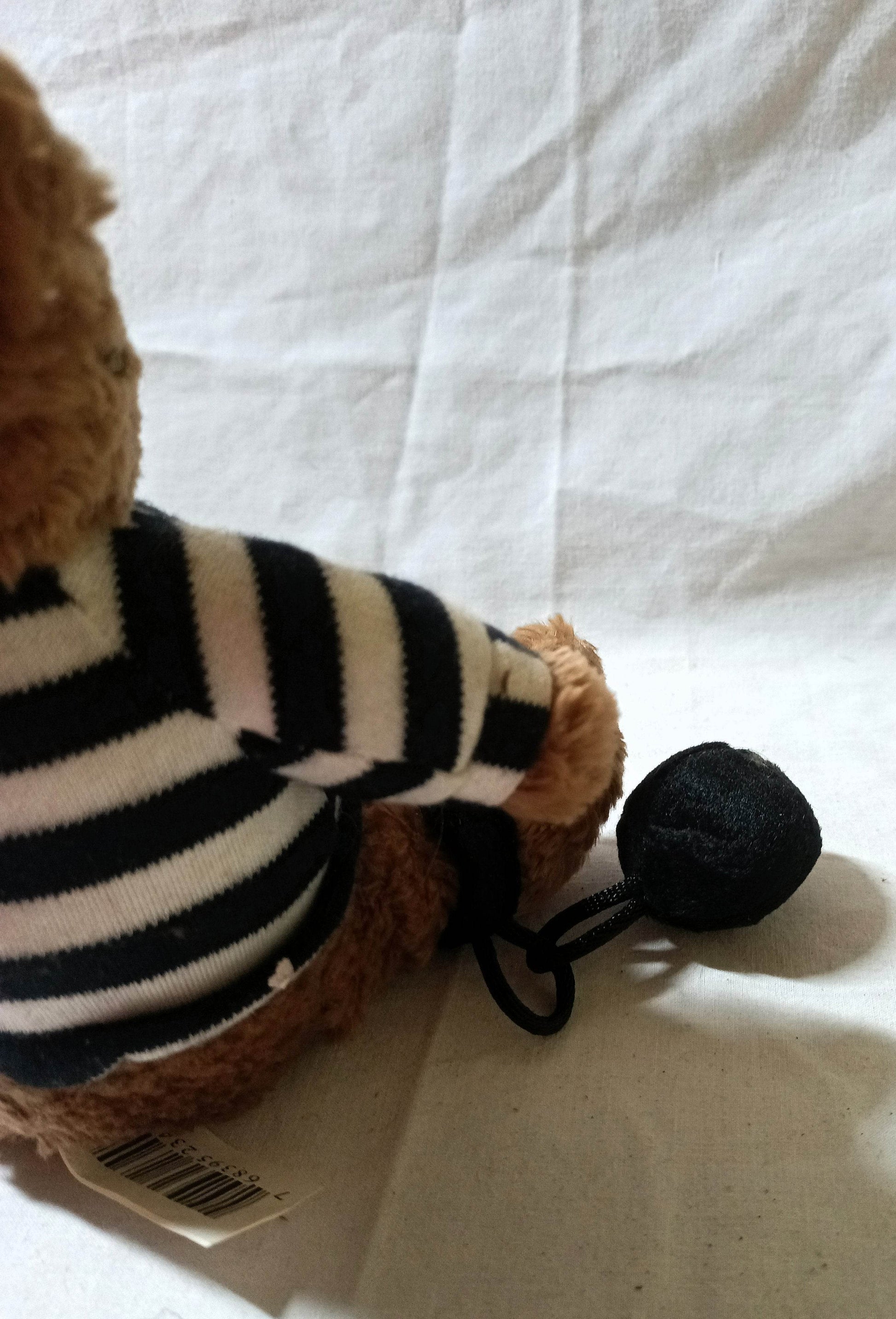 Galerie Prisoner Of Love Ball And Chain Stuffed Teddy Bear 2002 - TulipStuff