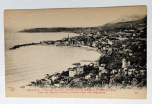 Load image into Gallery viewer, View Of Garavan Menton Martin Cape And Dog&#39;shead France Postcard 1910&#39;s - TulipStuff
