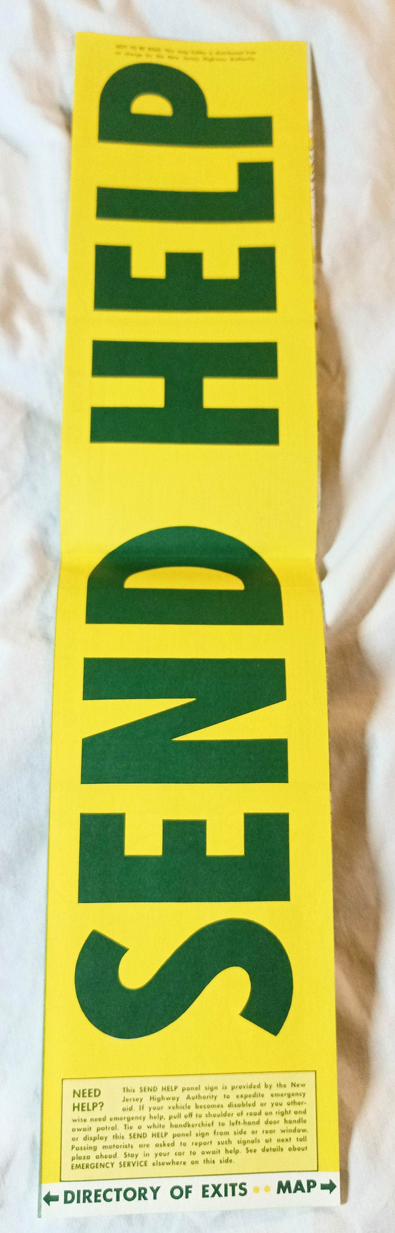 Garden State Parkway New Jersey Highway Map Directory Of Exits 1964 - TulipStuff