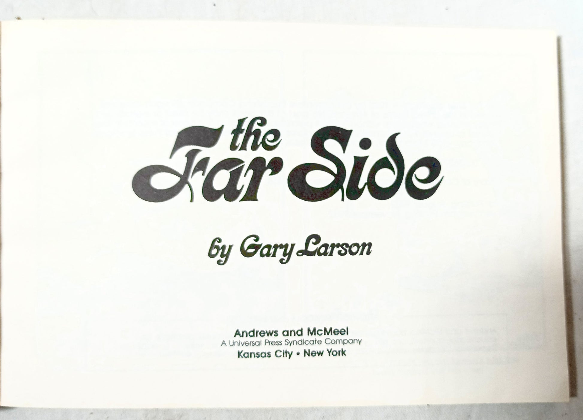 The Far Side Collection #1 Gary Larson Paperback Andrews McMeel 1987 - TulipStuff