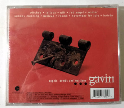 Gavin Angels Bombs And Martians Pop Rock Album CD 1999 - TulipStuff