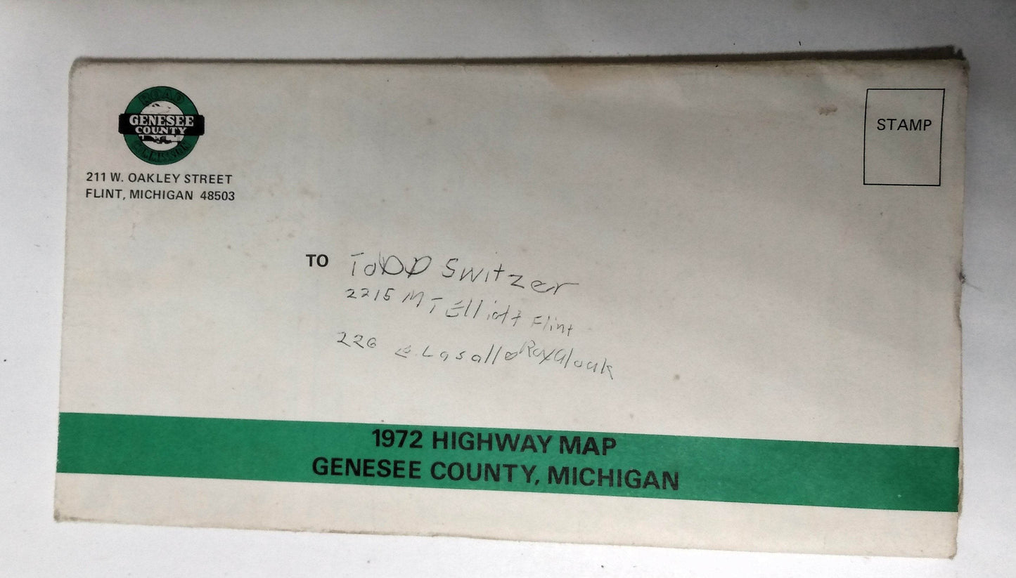 Genessee County Michigan 1972 Highway Map Parks Recreation - TulipStuff