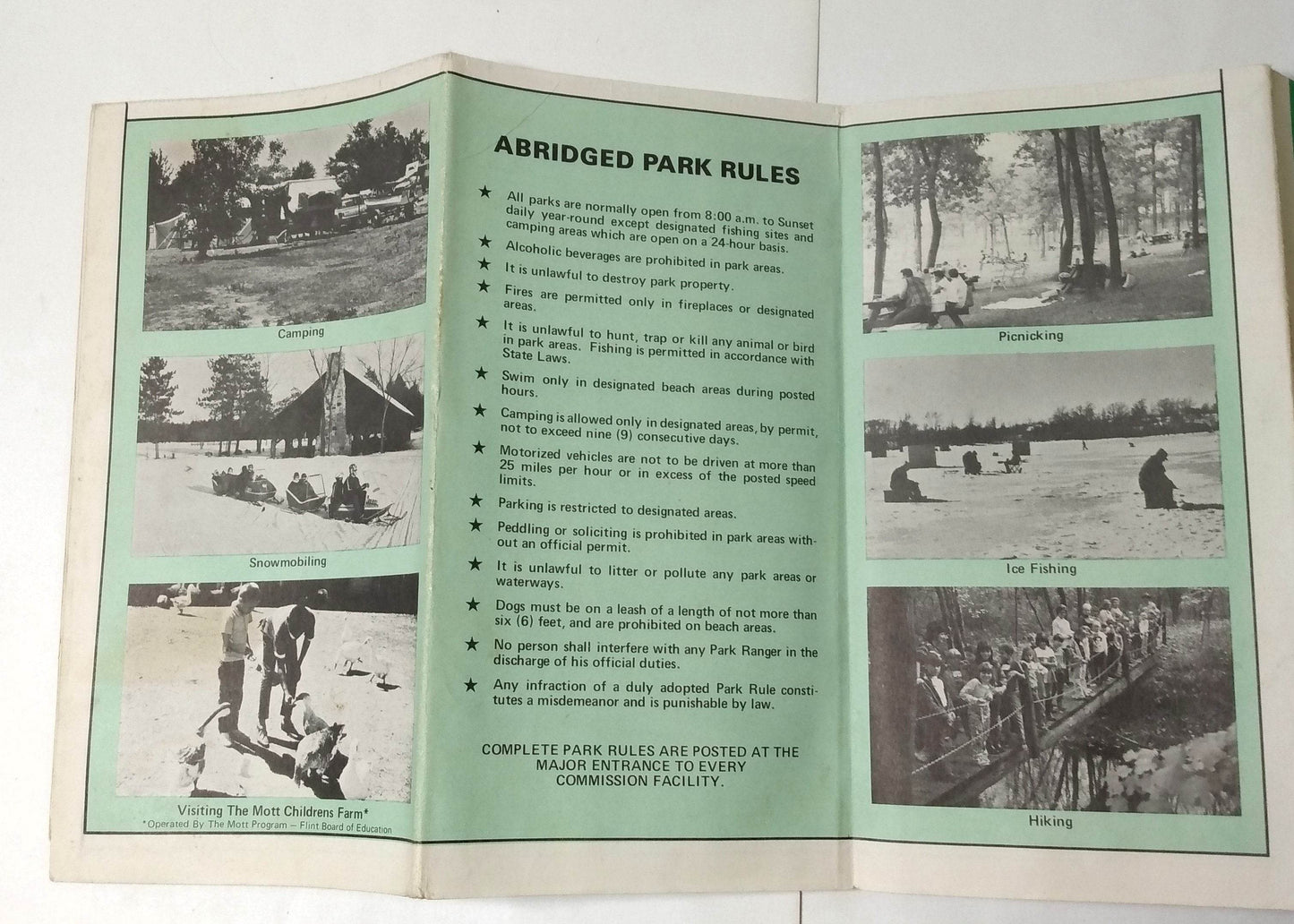 Genessee County Michigan 1972 Highway Map Parks Recreation - TulipStuff