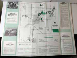 Genessee County Michigan 1972 Highway Map Parks Recreation - TulipStuff