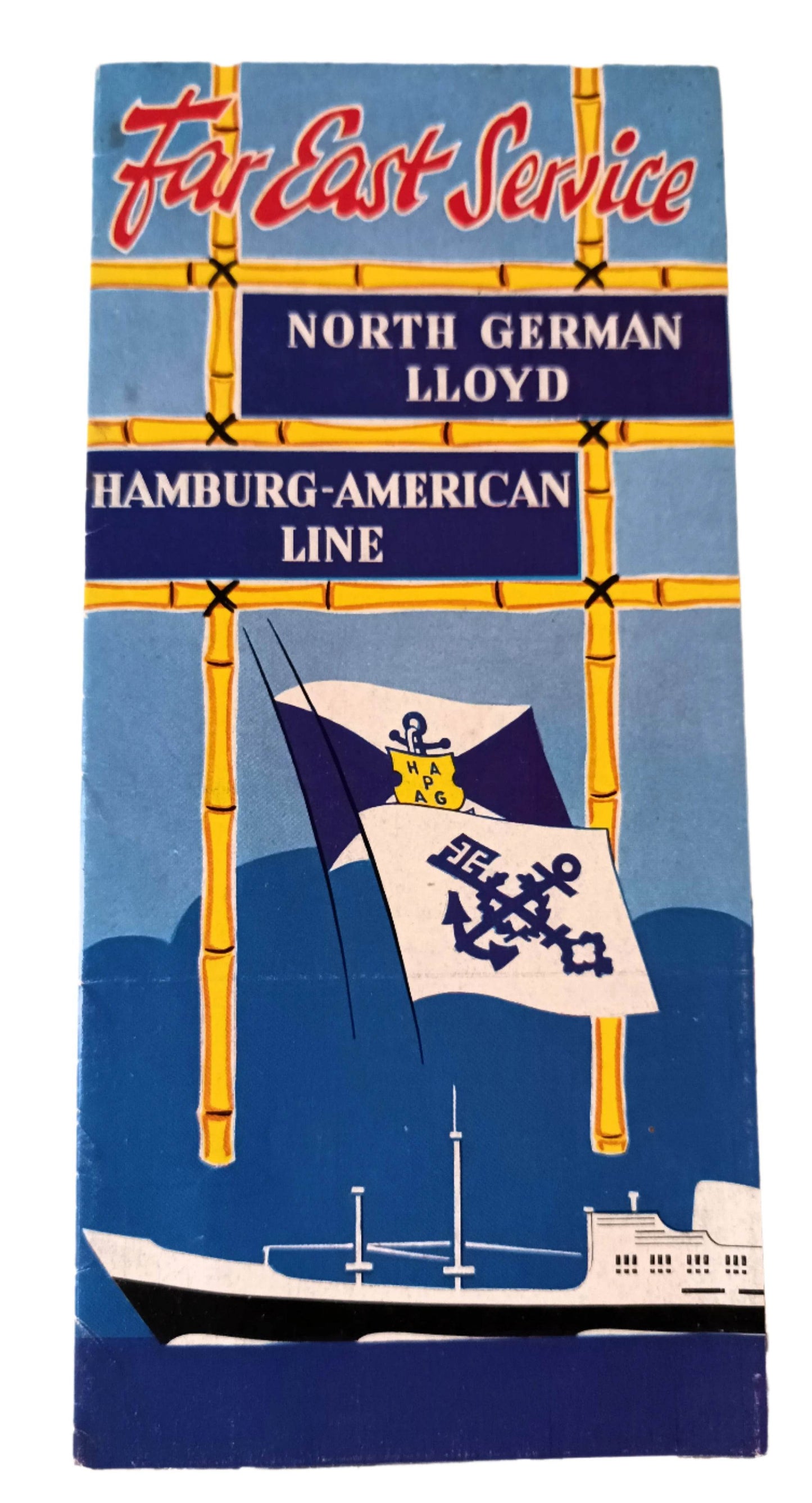 North German Lloyd Hamburg-American Line Far East Cruise Brochure 1960 - TulipStuff