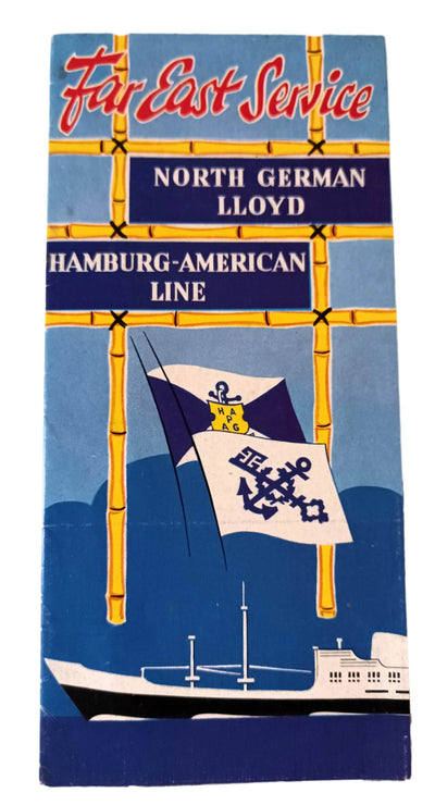 North German Lloyd Hamburg-American Line Far East Cruise Brochure 1960 - TulipStuff