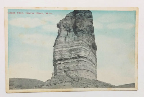 Giant's Club Green River Sweetwater County Wyoming 1920's Postcard - TulipStuff
