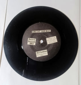 Girls At Our Best Politics b/w It's Fashion 7" Vinyl 45RPM Post Punk 1980 - TulipStuff