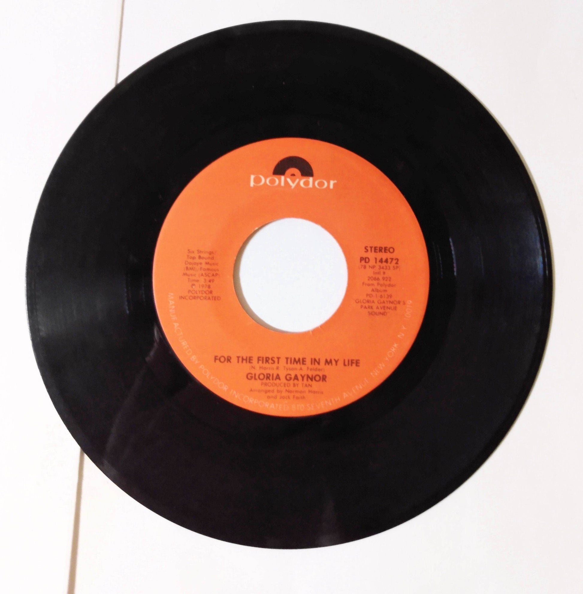 Gloria Gaynor This Love / For The First Time In My Life Disco 7" Vinyl 1978 - TulipStuff