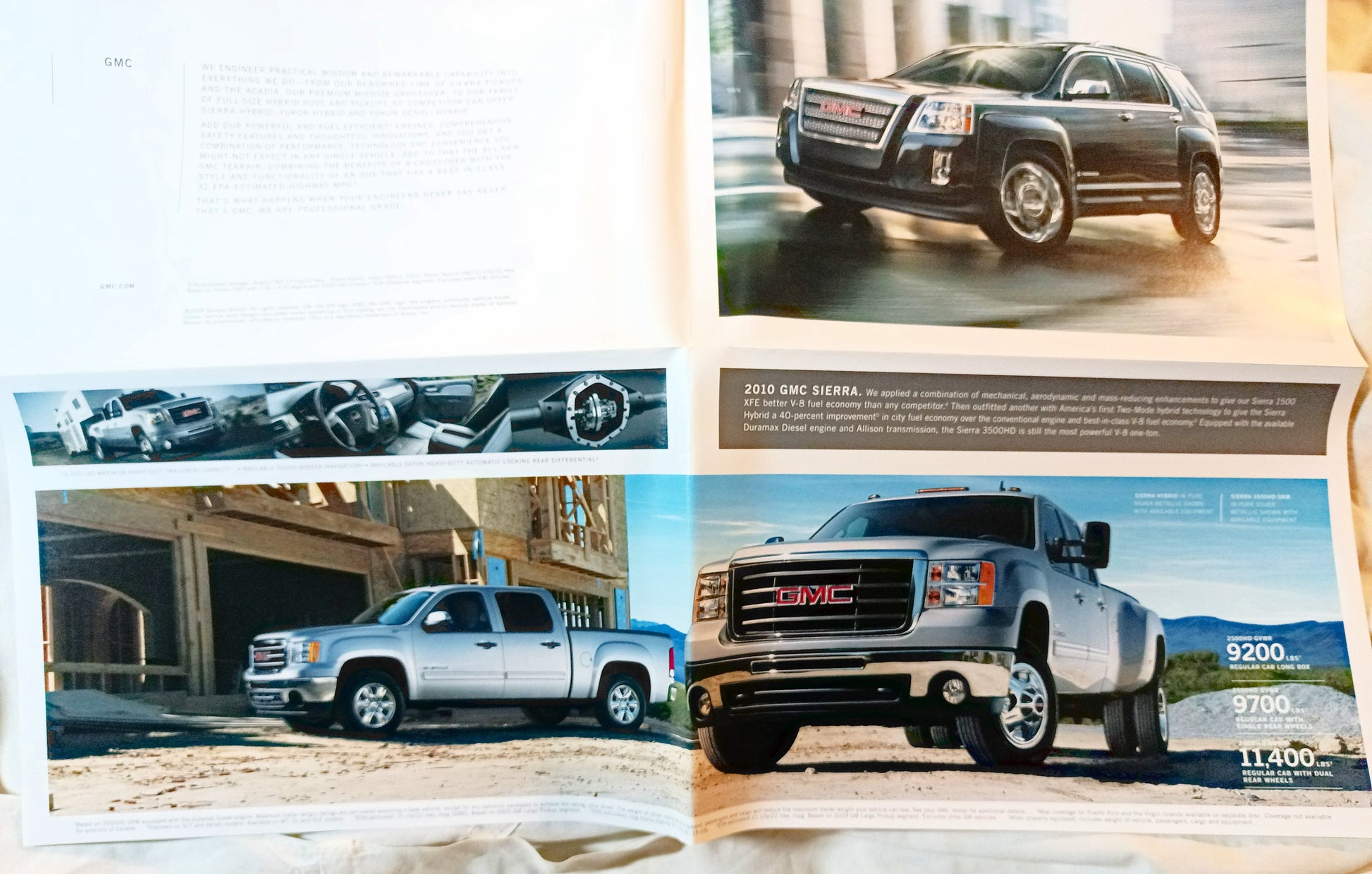 GMC 2010 Dealer Sales Brochure Sierra Yukon Terrain Acadia SUV Pickup - Tuliptuff