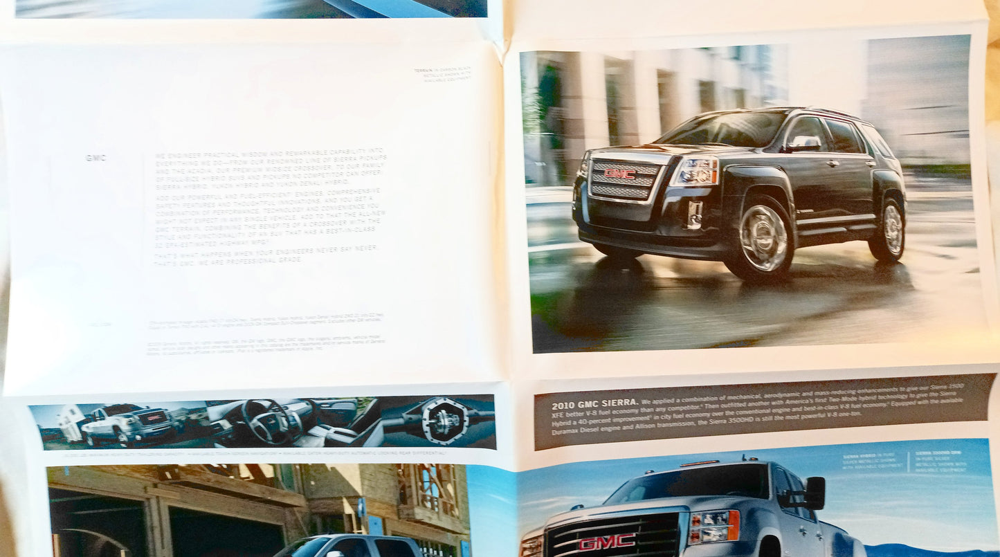 GMC 2010 Dealer Sales Brochure Sierra Yukon Terrain Acadia SUV Pickup - Tuliptuff
