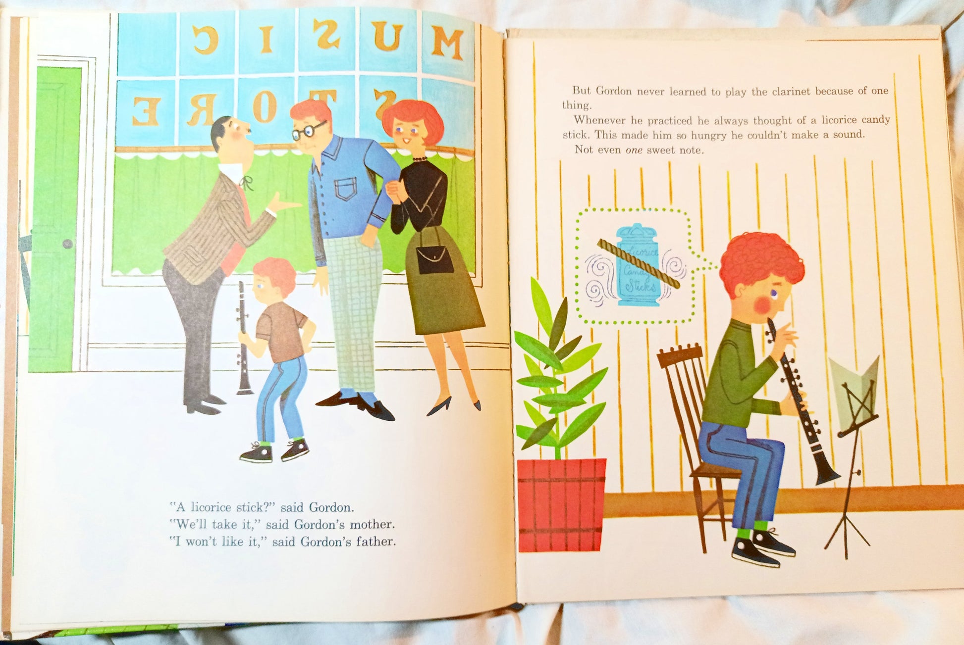 Gordon And The Glockenspiel Lee Ryland Whitman Hardcover 1966 - TulipStuff