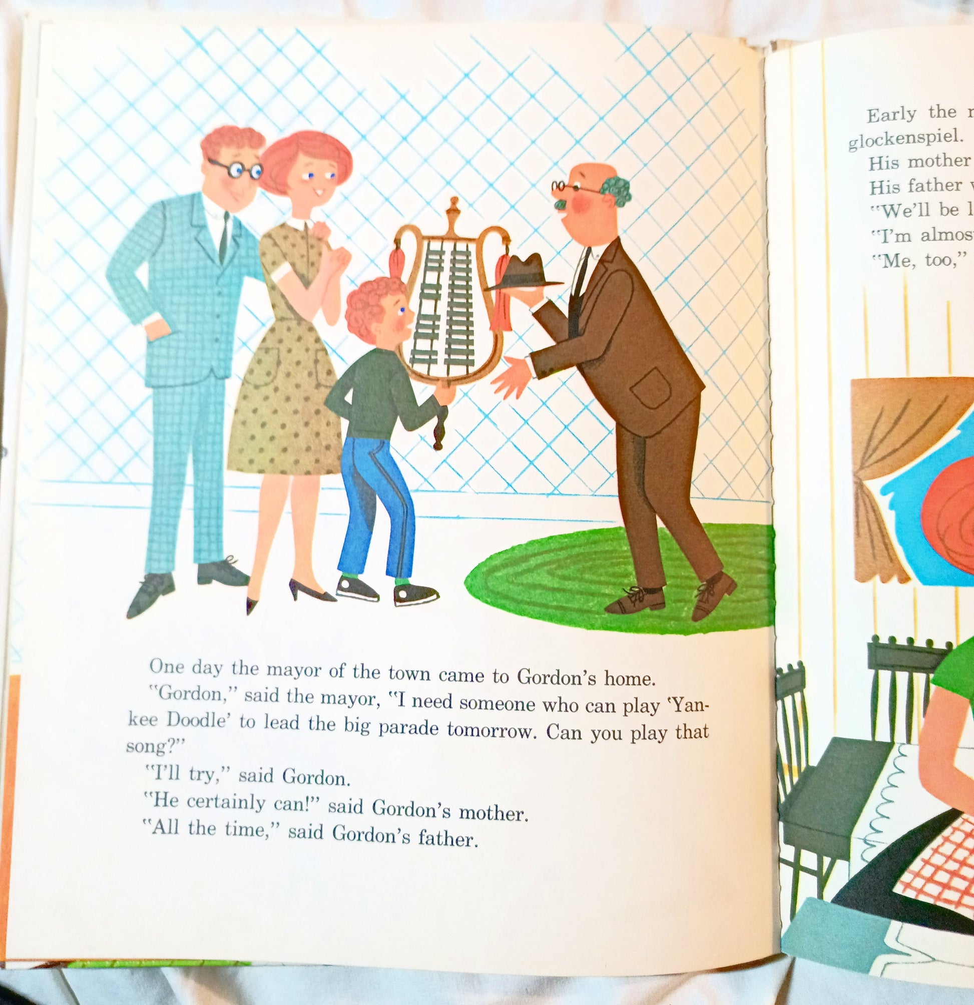 Gordon And The Glockenspiel Lee Ryland Whitman Hardcover 1966 - TulipStuff