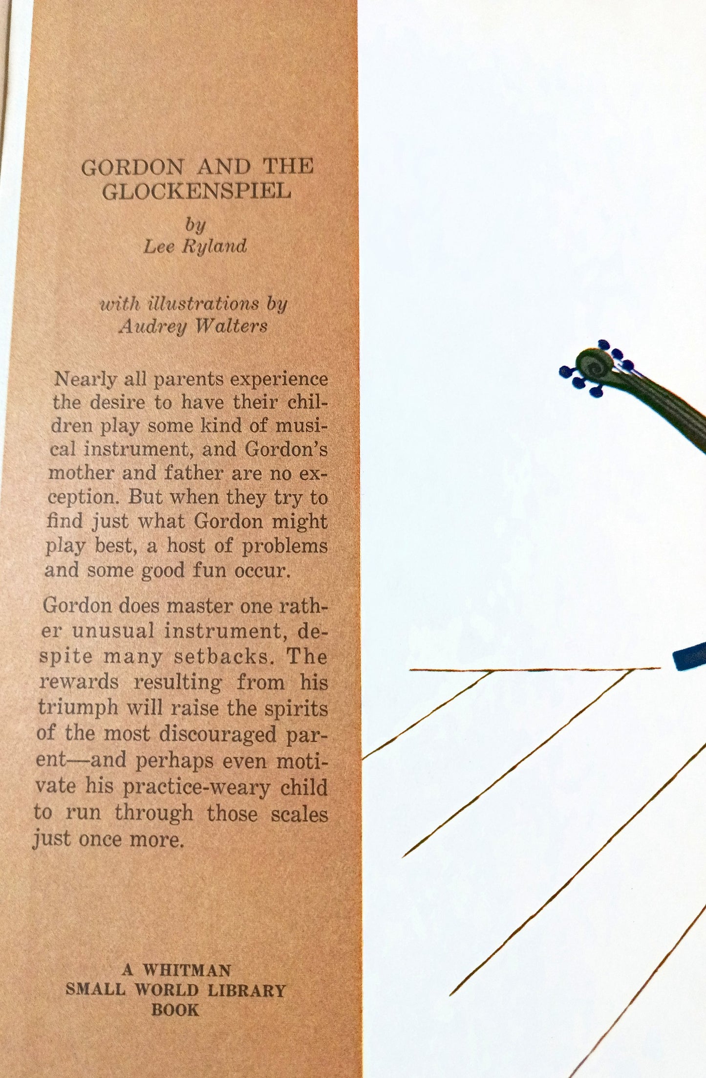 Gordon And The Glockenspiel Lee Ryland Whitman Hardcover 1966 - TulipStuff
