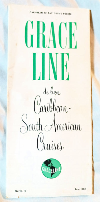Grace Line Santa Rosa Santa Paula Caribbean Cruises Deck Plans 1952 - TulipStuff