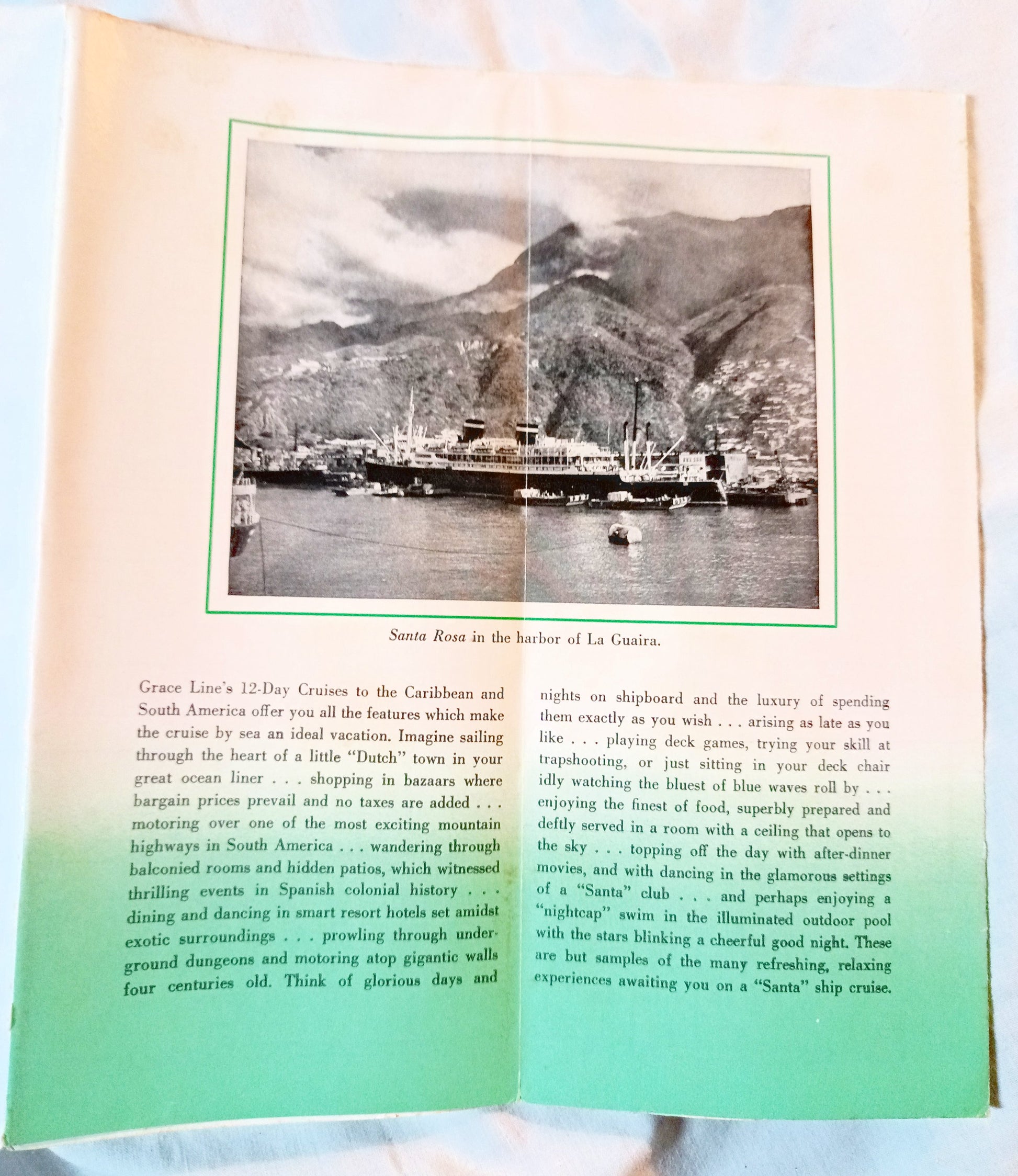 Grace Line Santa Rosa Santa Paula Caribbean Cruises Deck Plans 1952 - TulipStuff