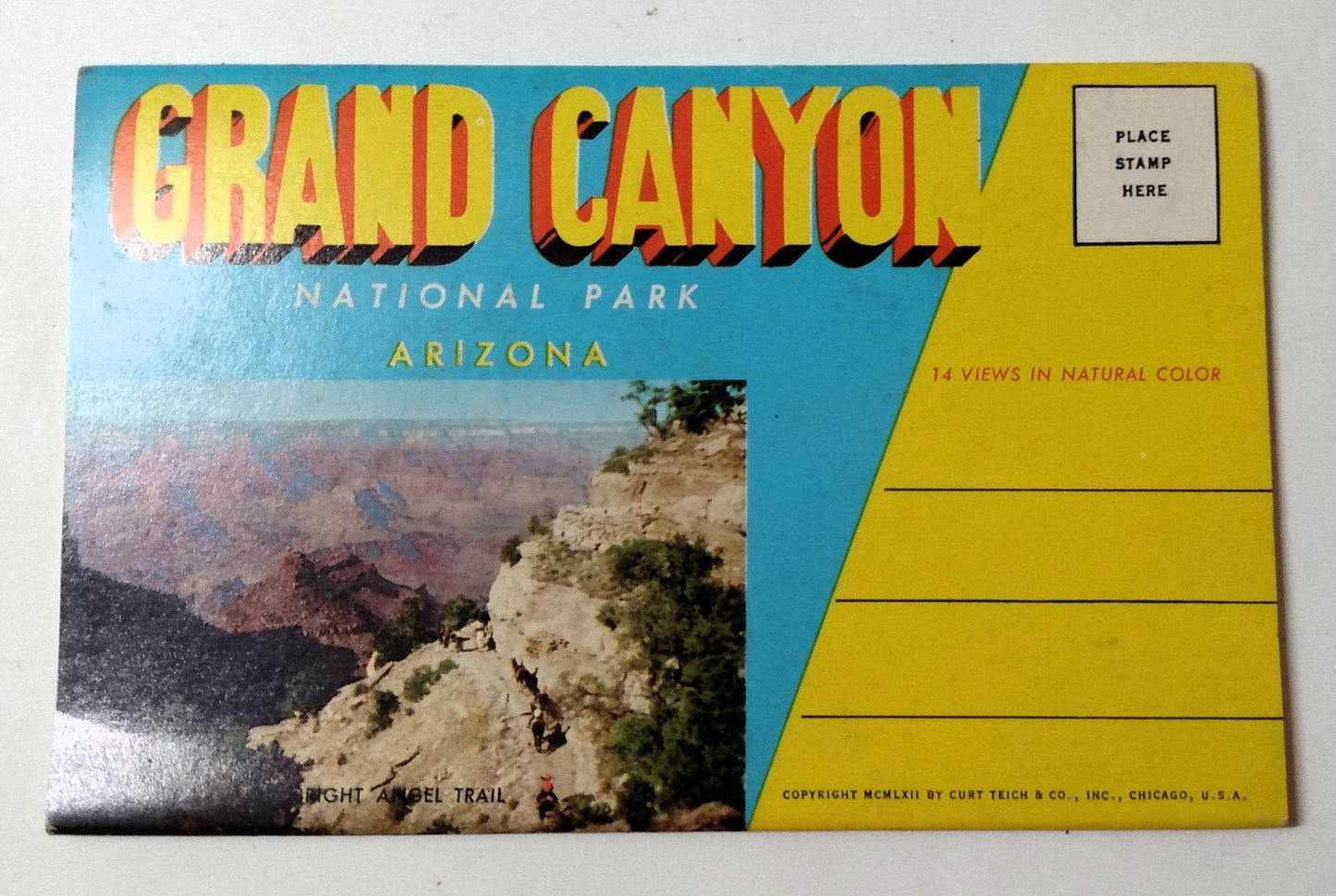 Grand Canyon National Park 1950's Souvenir Postcard Booklet Arizona - TulipStuff