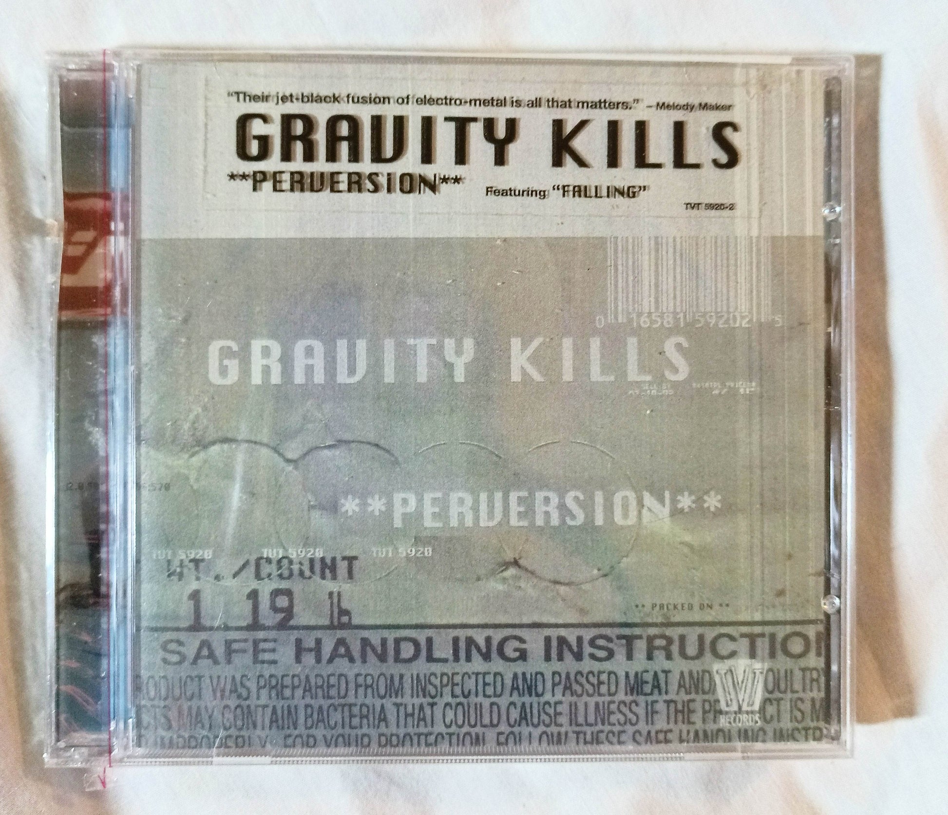 Gravity Kills Perversion Industrial Rock Album CD TVT 1998 - TulipStuff