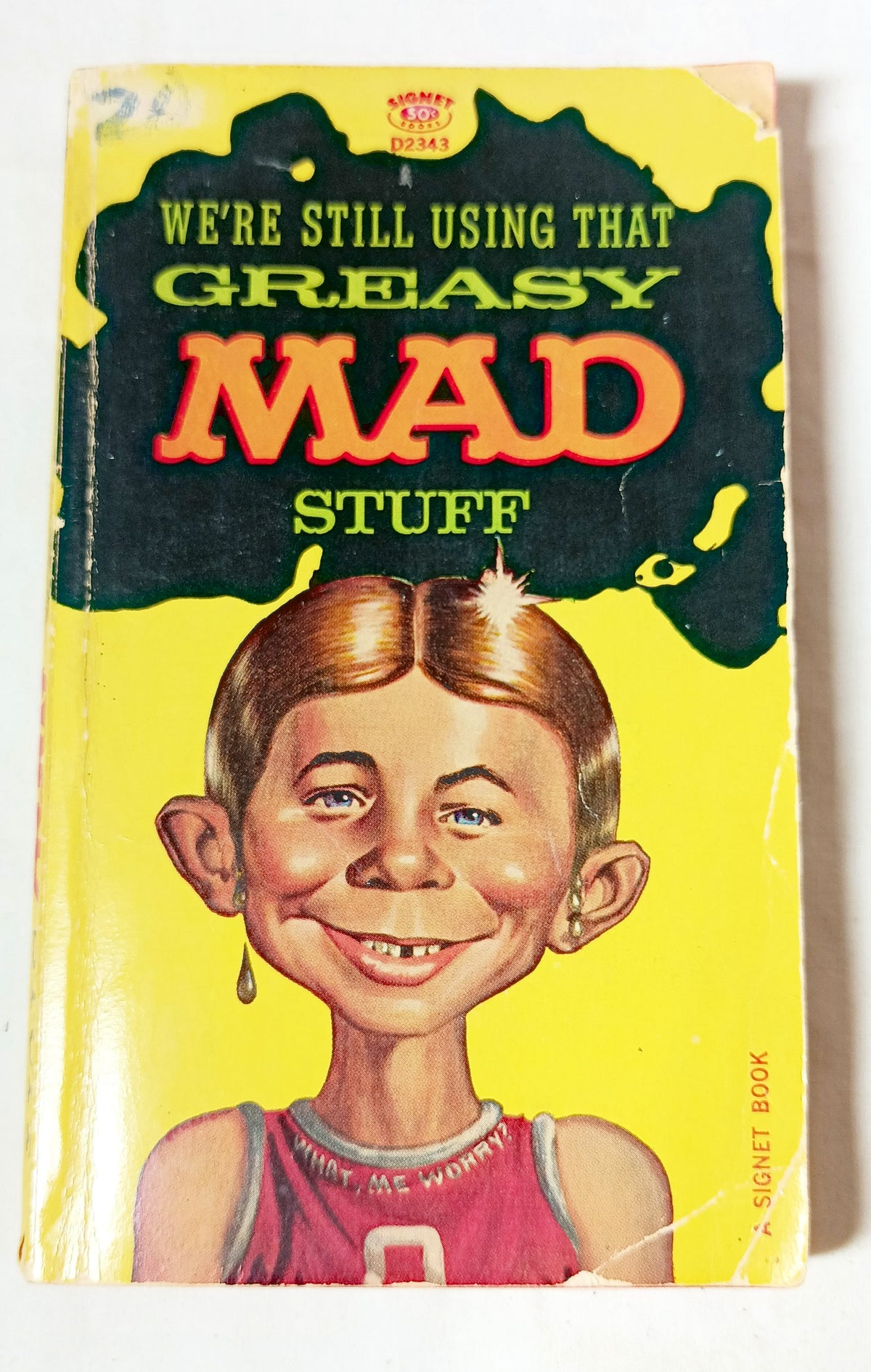 Greasy Mad Stuff William M Gaines Signet D2343 Paperback 1963 - Tuliptuff