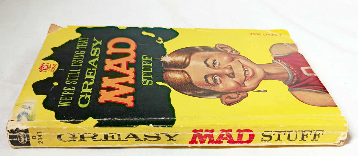 Greasy Mad Stuff William M Gaines Signet D2343 Paperback 1963 - Tuliptuff