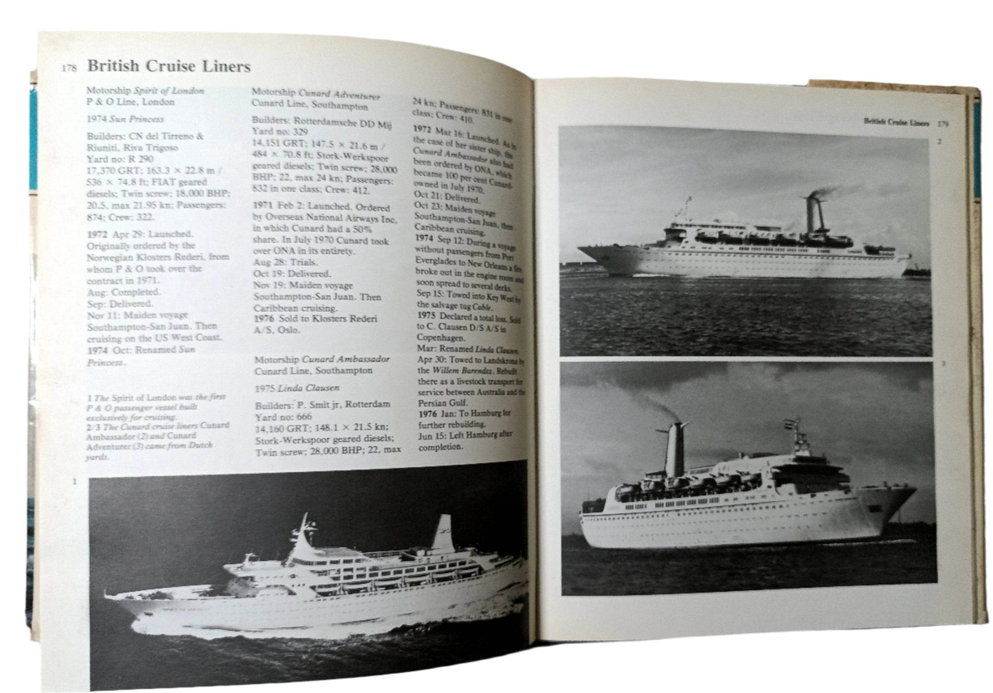 Great Passenger Ships Of The World Volume 5 1951-1976 Arnold Kludas - TulipStuff