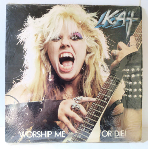 The Great Kat Worship Me Or Die Thrash Metal 12 inch Vinyl LP 1987 - TulipStuff