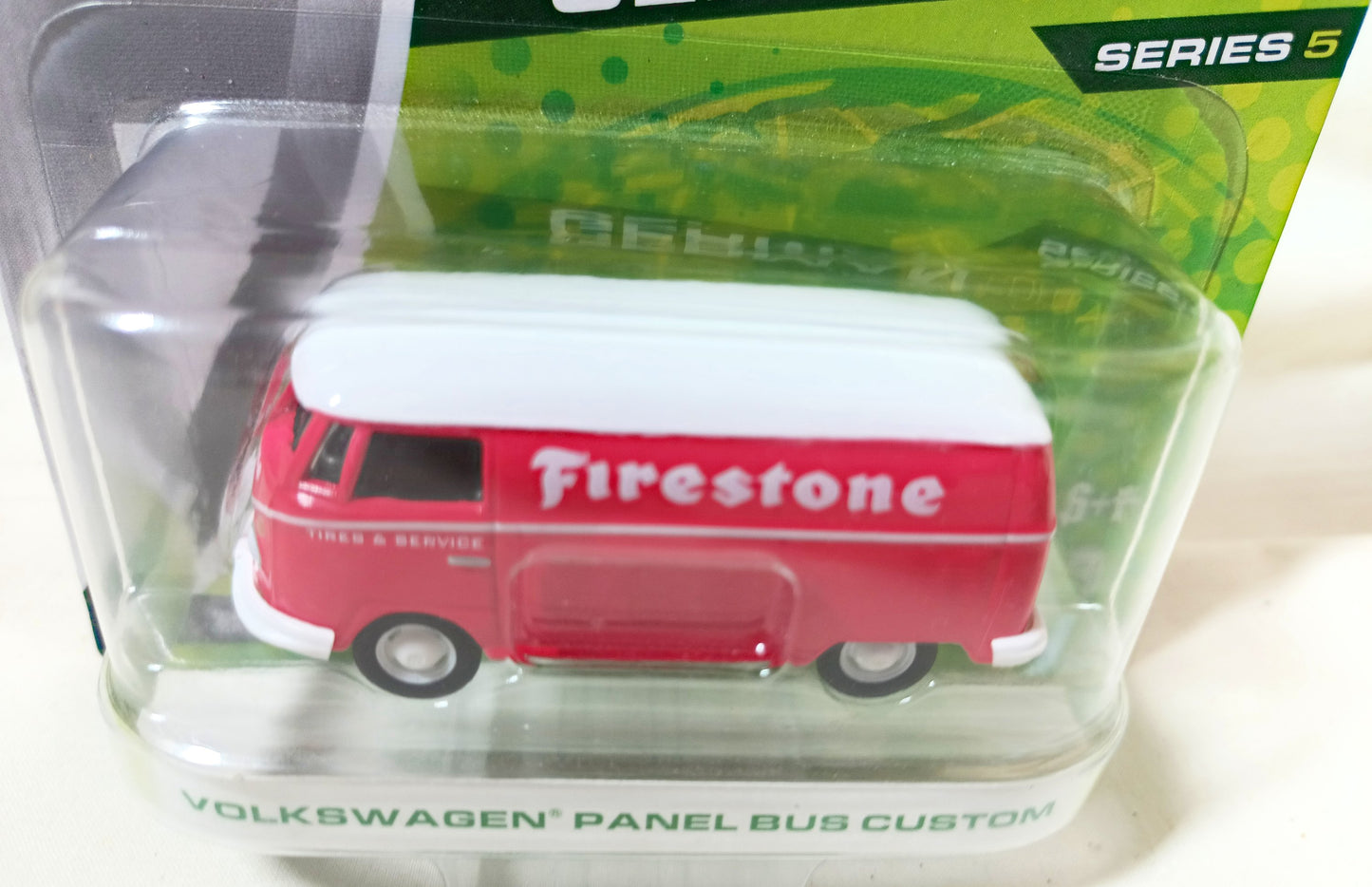 Greenlight Motor World German Edition VW Panel Van Custom Firestone - TulipStuff