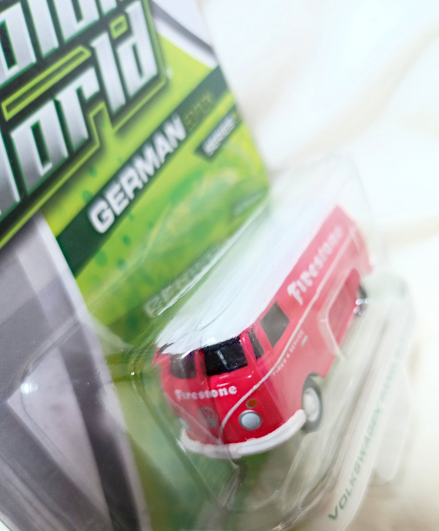 Greenlight Motor World German Edition VW Panel Van Custom Firestone - TulipStuff