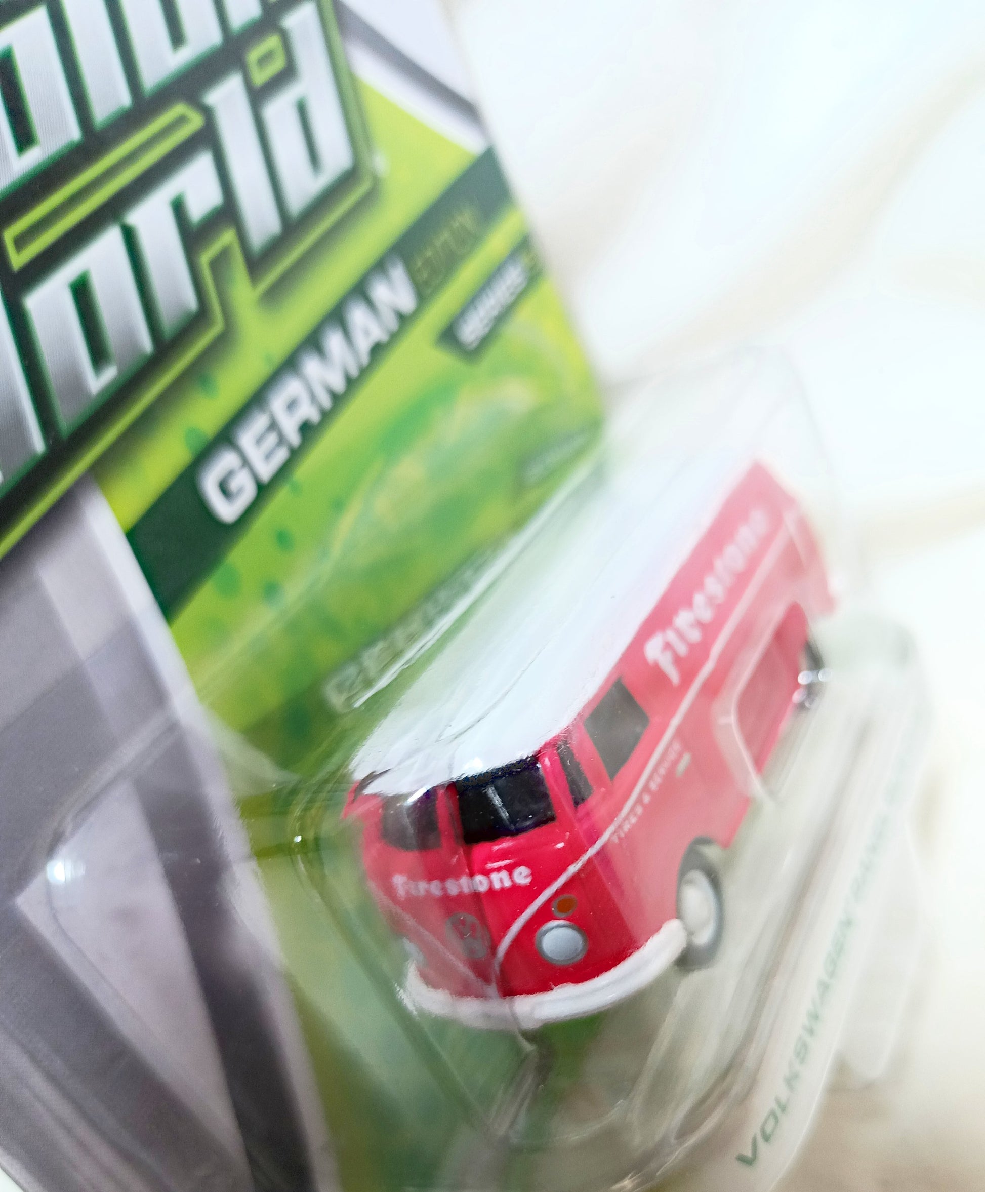 Greenlight Motor World German Edition VW Panel Van Custom Firestone - TulipStuff