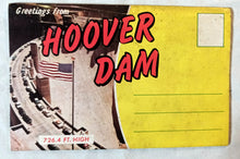 Load image into Gallery viewer, Greetings From Hoover Dam Nevada Arizona Postcard Folder Early 1960&#39;s - TulipStuff
