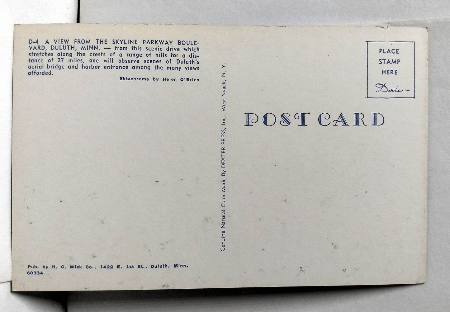 Greetings From Duluth Minnesota Postcard 1950's - TulipStuff