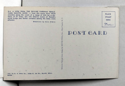 Greetings From Duluth Minnesota Postcard 1950's - TulipStuff