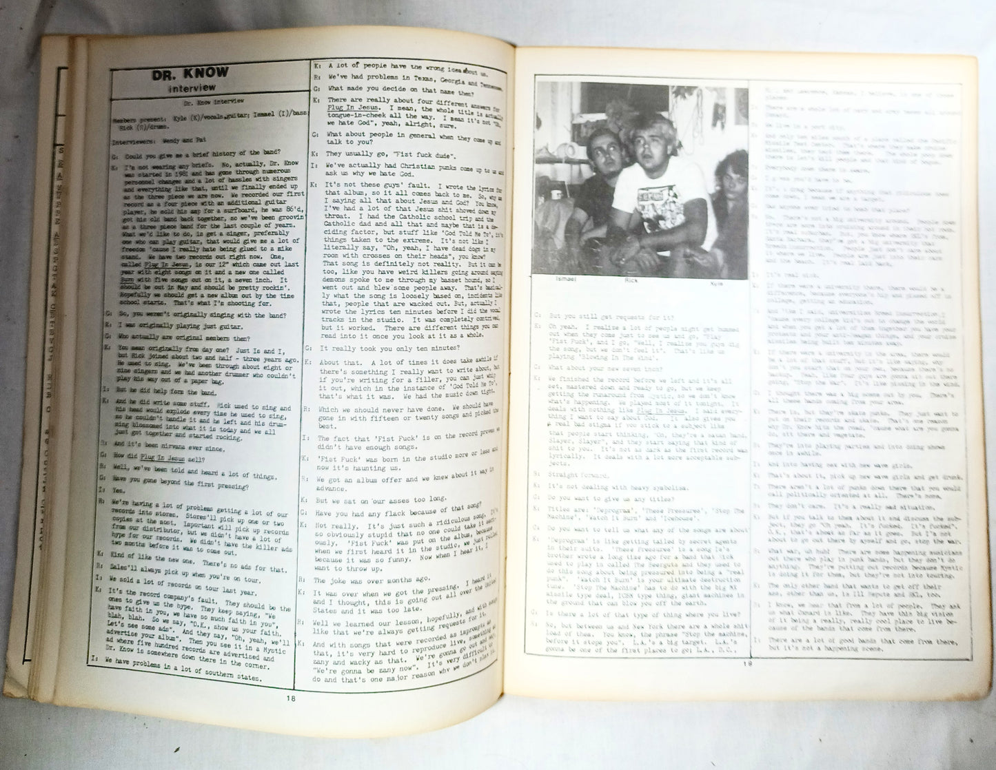 Guillotine #9 Summer 1985 NYHC Punk Fanzine Murphy's Law DOA GI Freeze - TulipStuff