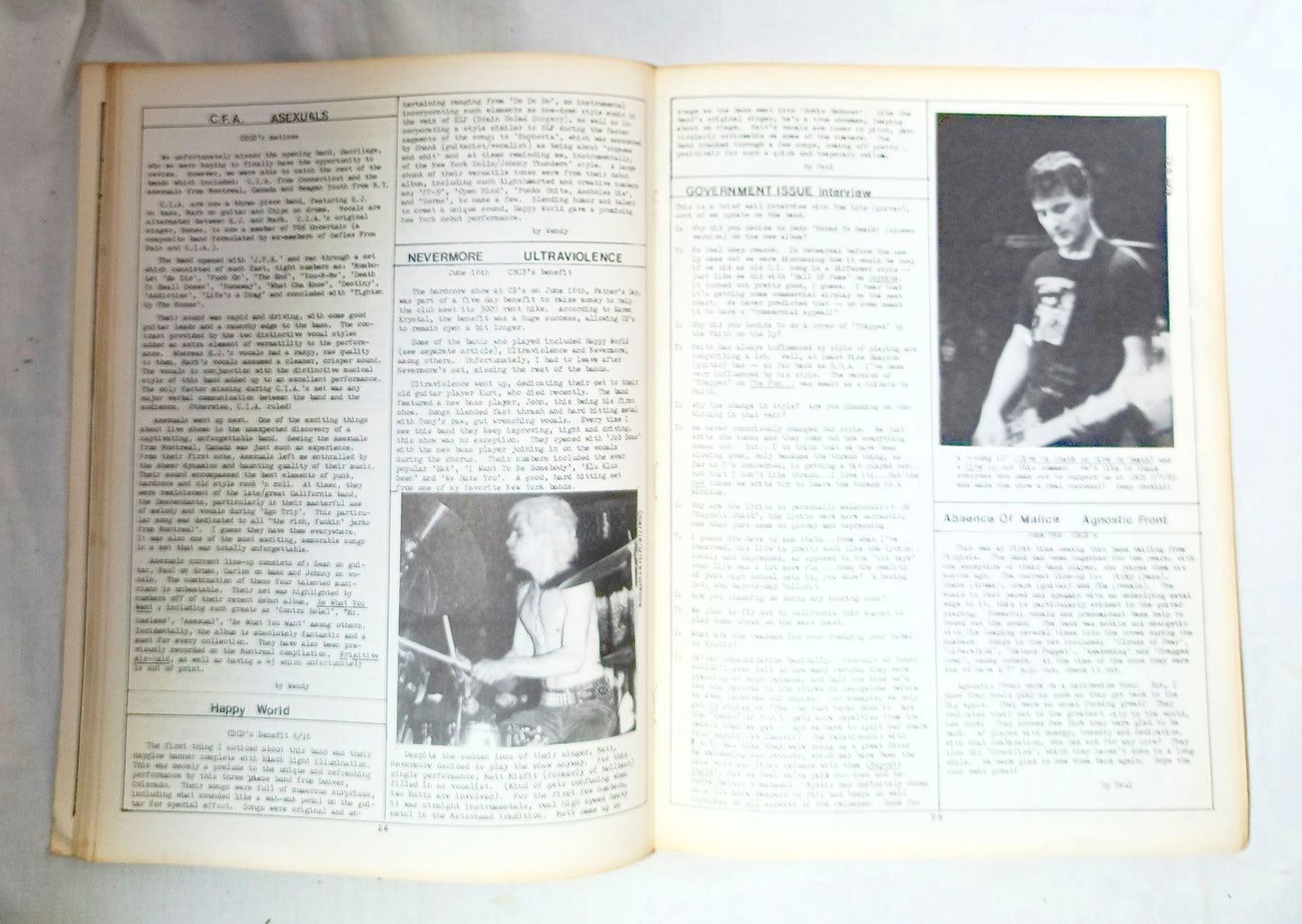 Guillotine #9 Summer 1985 NYHC Punk Fanzine Murphy's Law DOA GI Freeze - TulipStuff