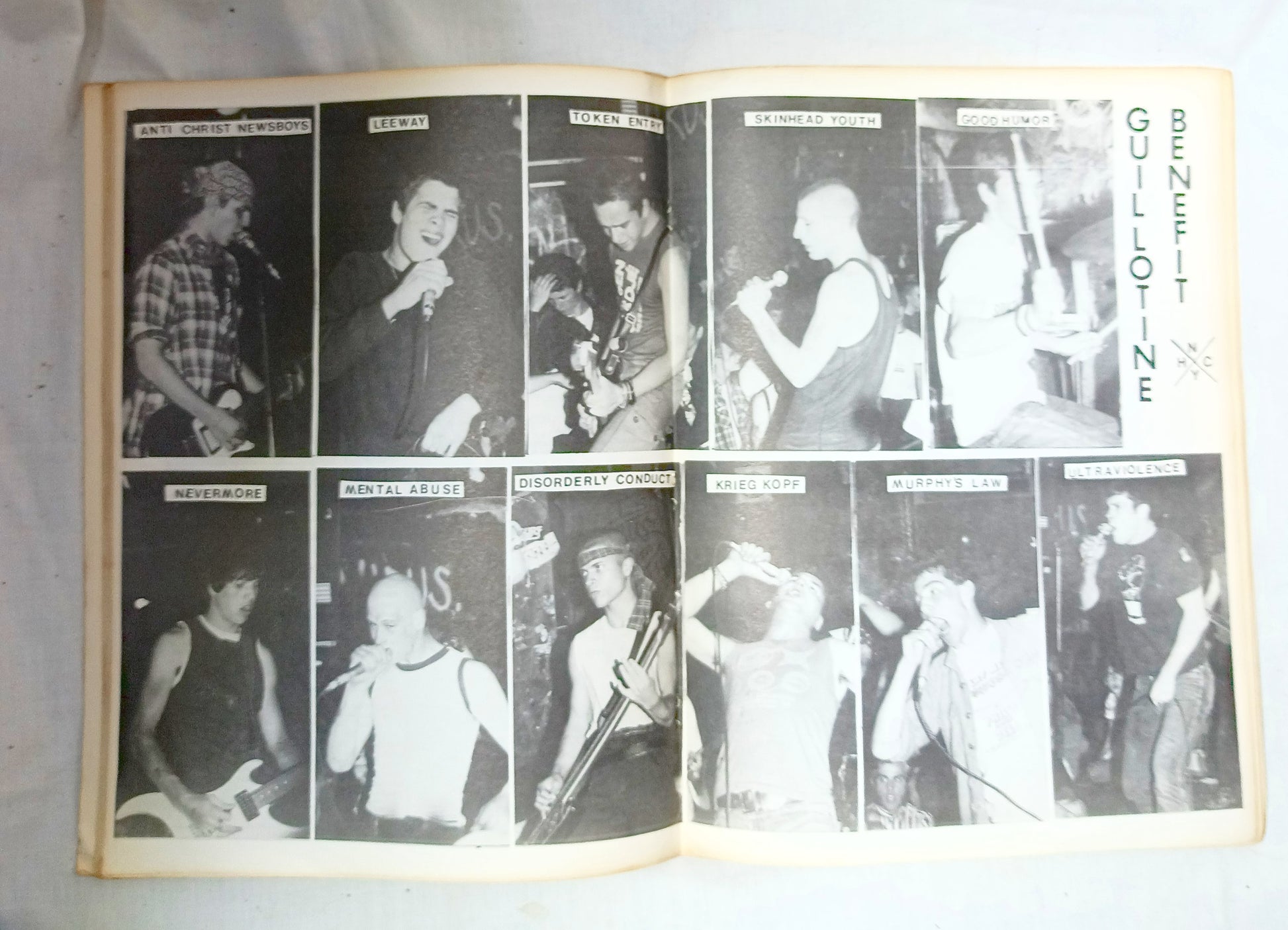 Guillotine #9 Summer 1985 NYHC Punk Fanzine Murphy's Law DOA GI Freeze - TulipStuff