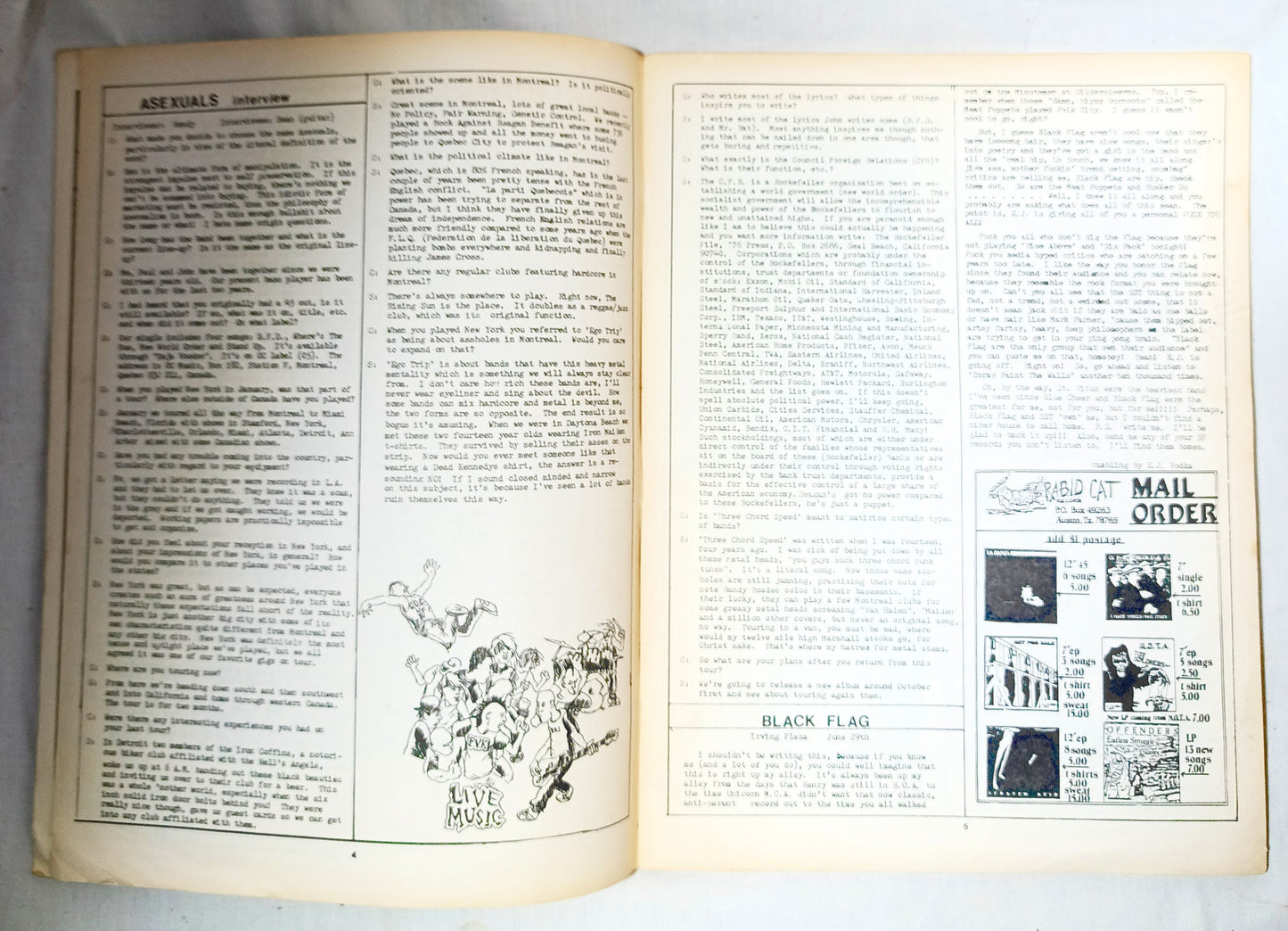 Guillotine #9 Summer 1985 NYHC Punk Fanzine Murphy's Law DOA GI Freeze - TulipStuff