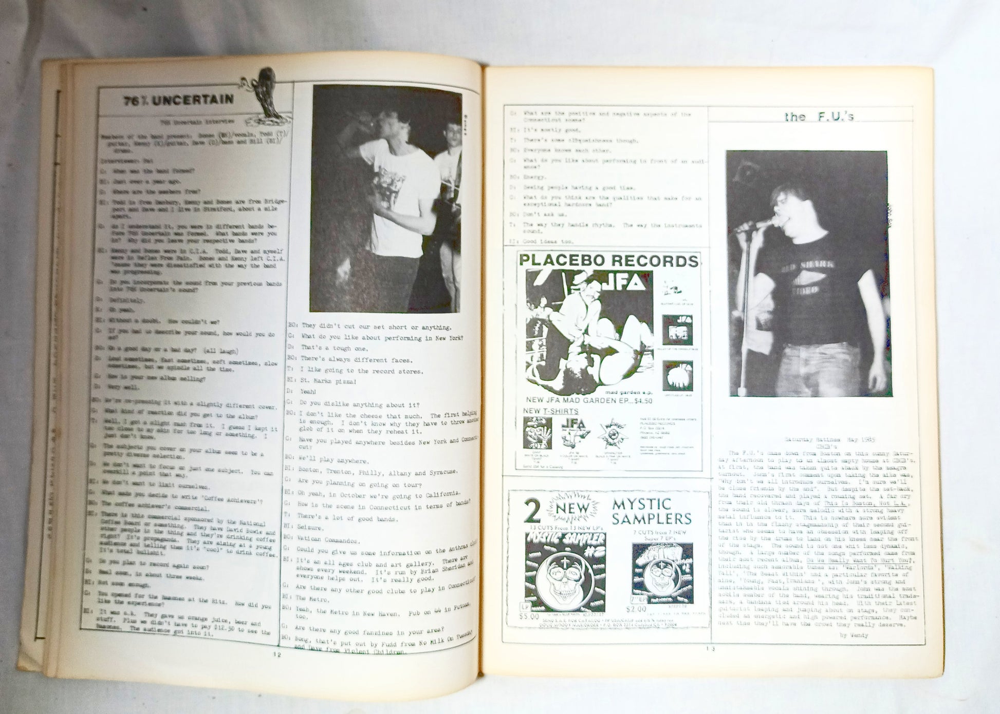 Guillotine #9 Summer 1985 NYHC Punk Fanzine Murphy's Law DOA GI Freeze - TulipStuff